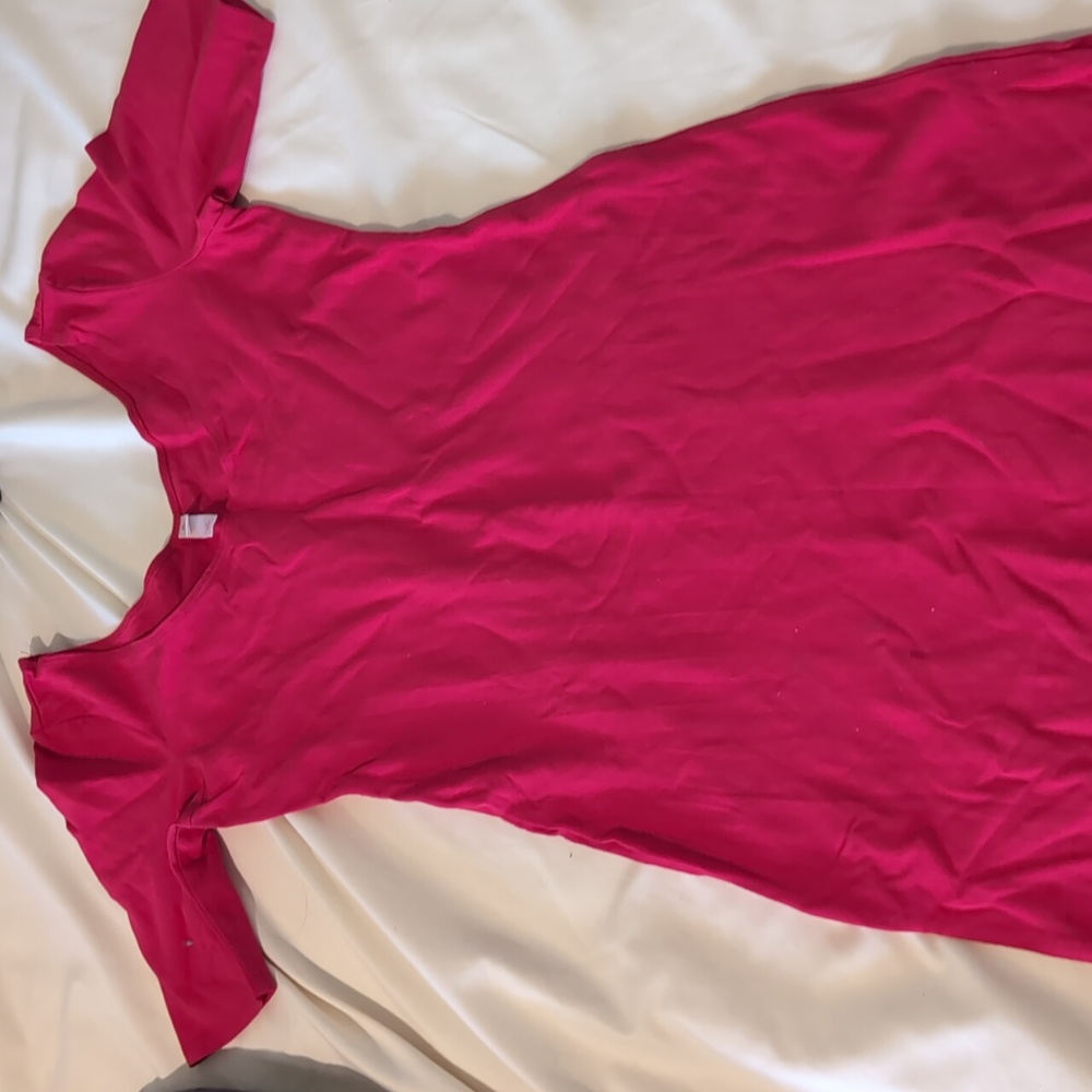 Red stretch dress